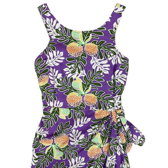 Patagonia Pataloha Dress Ulu Paradise Light Acai Size 2 Hawaiian Tropical Print - Picture 5 of 15